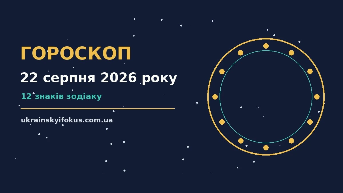 Зоряний гороскоп на 22 серпня 2026 року — символічне зображення сузір'їв на фоні ранкового неба