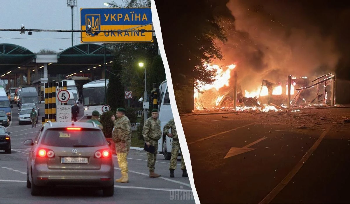 Пошкоджена інфраструктура та пожежа на території пункту пропуску «Виноградівка» на кордоні з Молдовою