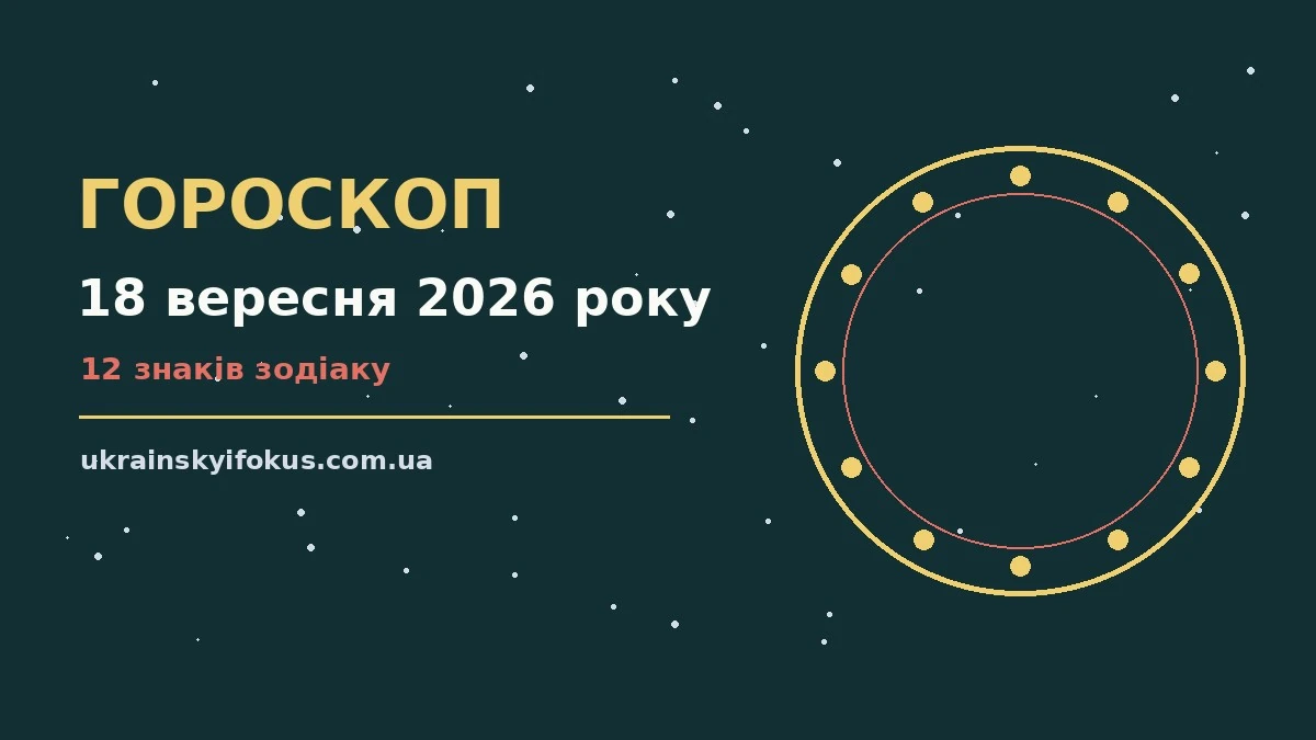Щоденний гороскоп на 18 вересня 2026 року з порадами для стосунків і особистих меж