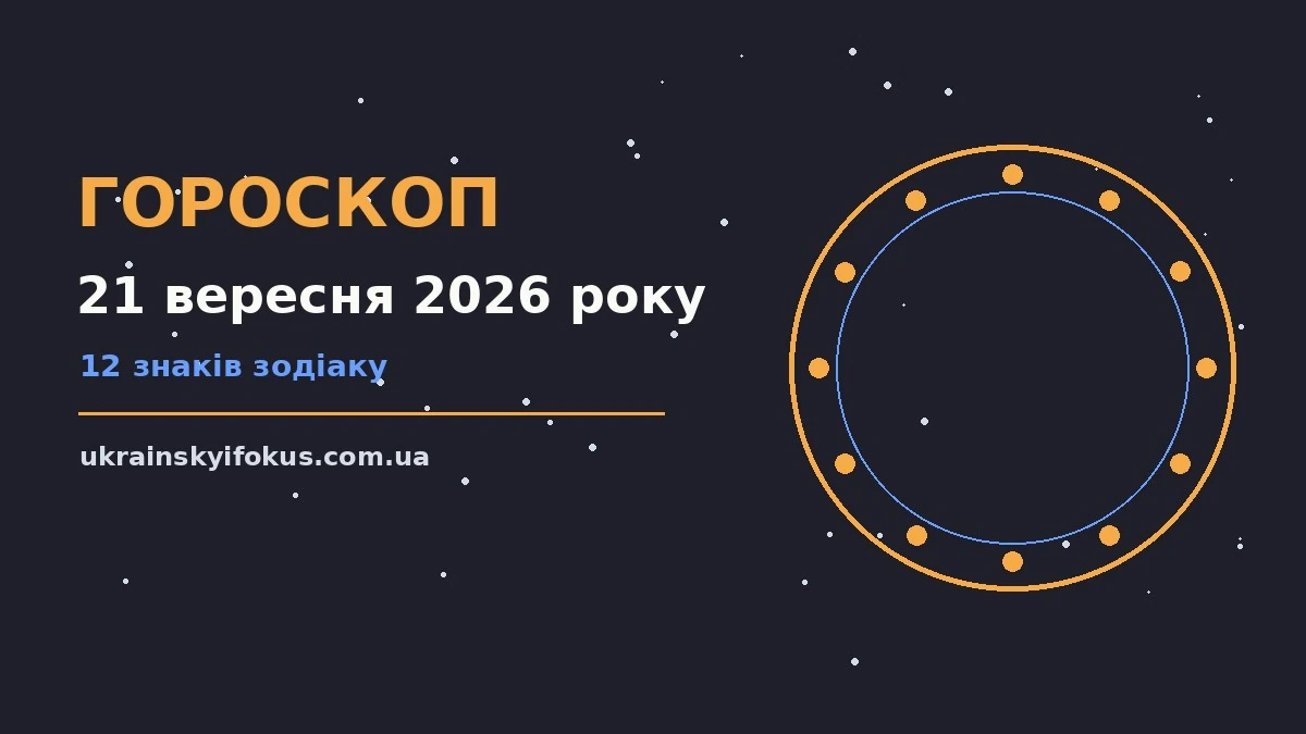 Зоряне небо над містом у вечірніх вогнях — гороскоп на 21 вересня 2026 року