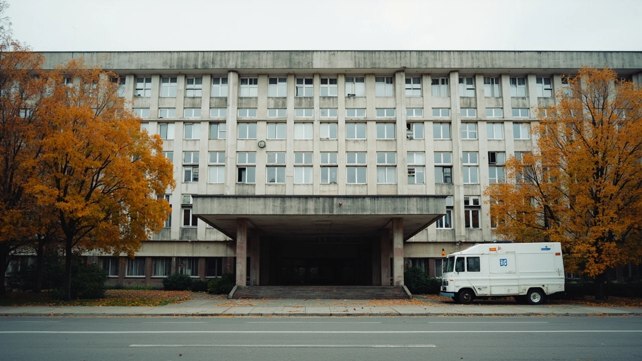 Київська міська клінічна лікарня №3 — корпус та вхід